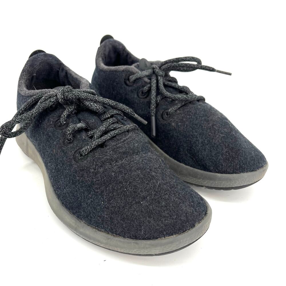 Allbirds Women's merino wool Runner up Mizzle (9) charcoal gray black sneakers